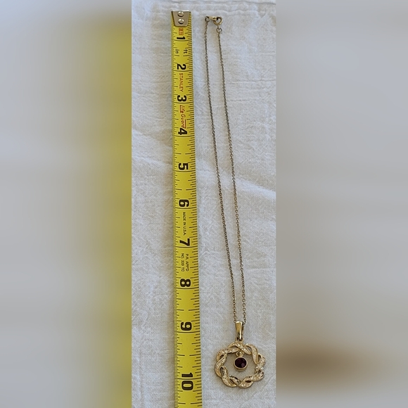 Vintage Rhinestone Circle with Dangling Pendant - Picture 8 of 10